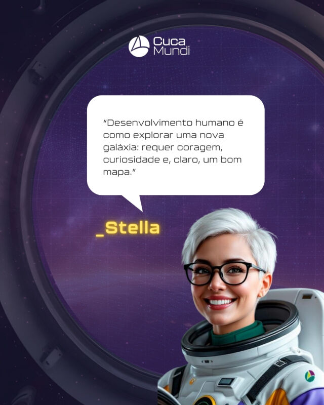 👩🏻‍🚀 Stella é uma astronauta, mentora e especialista em desenvolvimento humano. 

E contamos com suas jornadas especiais para trazer o que há de mais moderno em experiências e treinamentos!
✨ Que tal compartilhar essa frase com seu time hoje?!

#cucamundi #treinamentoempresarial #treinamentocorporativo #treinamentoedesenvolvimento #treinamentoexperiencial #gestãodepessoas #recursoshumanos #people